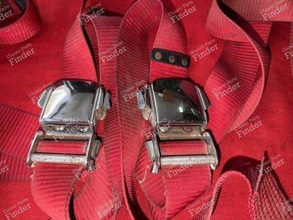 Jeu de ceintures de sécurité rouge - CITROËN DS / ID - 1