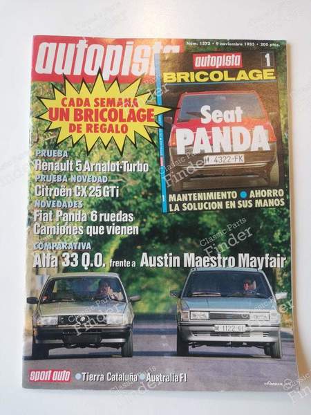 Autopista - November 9, 1985 - FIAT Panda - #1373- 0