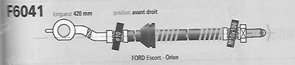 Paire de flexibles avant gauche et droite - FORD Escort / Orion (MK5 & 6) - F6041/F6042- 2