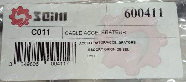 Câble d'accélérateur - FORD Escort / Orion (MK3 & 4) - 600411- 3