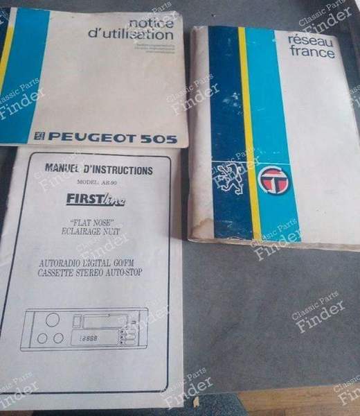 Operating and maintenance manual for Peugeot 505 - PEUGEOT 505 - 0