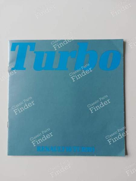 R18 Turbo launch advertising brochure - RENAULT 18 (R18) - 20.114.08- 0