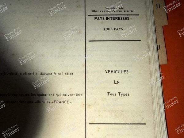 Technisches Originalbuch Mechanik und Elektrizität - CITROËN LN / LNA - 856.1- 3