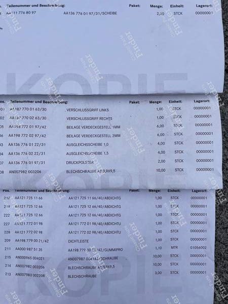 Toit - MERCEDES BENZ 300 SL (W198) - 7