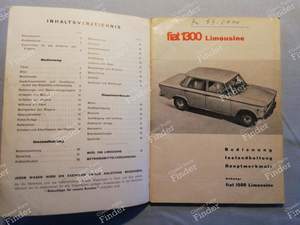 Manuel de bord - FIAT 1300 / 1500 - 300-1160- thumb-1