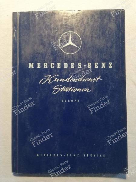 Fahrtenbuch für autorisierte Mercedes-Tankstellen - MERCEDES BENZ 219 & 220 (W105 / W128 / W180) (Großen Ponton) - 0