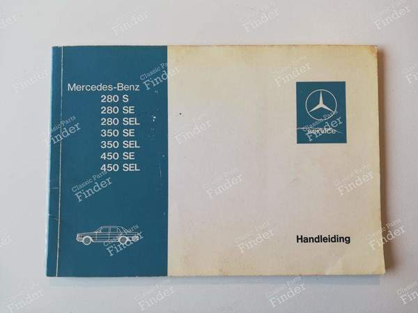 Handbuch - Niederländisch - MERCEDES BENZ S (W116) - A1165843496 / 65004797- 0