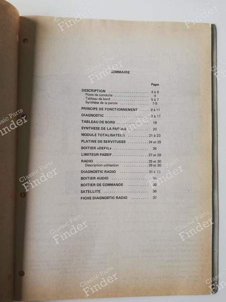 Manuel de réparation - 'Electronic' - RENAULT Fuego - 7711074155- 2