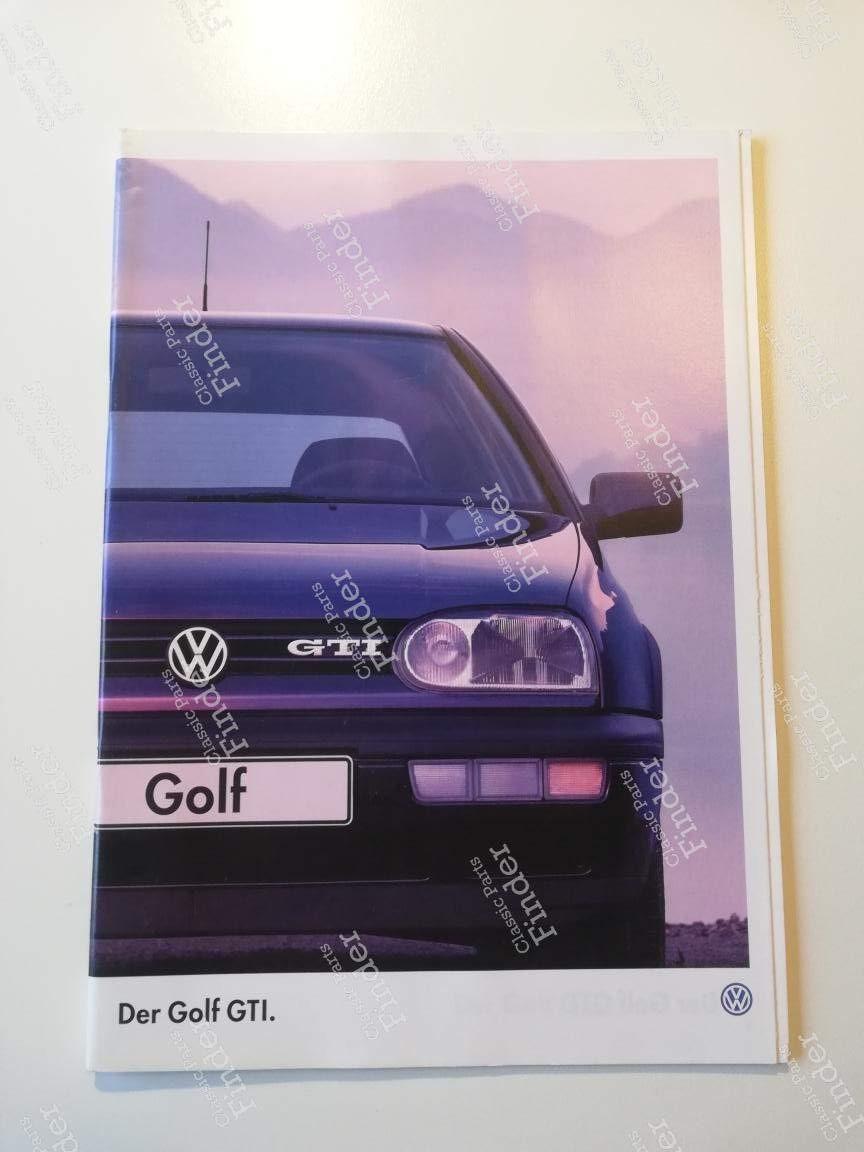 Golf 3 GTI commercial brochure - VOLKSWAGEN (VW) Golf III / Vento / Jetta