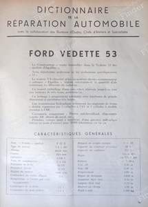 SERVICE 1952 technical review - FORD Vedette / Vendôme / Abeille - 12/1952- thumb-1