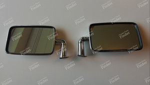 Pair of exterior mirrors, left AND right - PORSCHE-VOLKSWAGEN 914 - Ref. orig.: 914.731.039.10 / 914.731.040.10- thumb-0