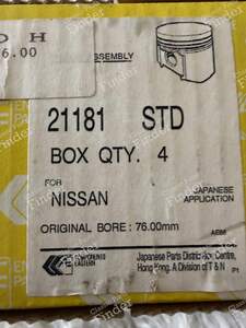 Set of pistons standard size - NISSAN Cherry / Pulsar (N12) - 21181 / 6232326- thumb-1