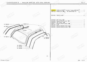 Roof panel left side - Sedan version - PEUGEOT 204 - 830623- thumb-3