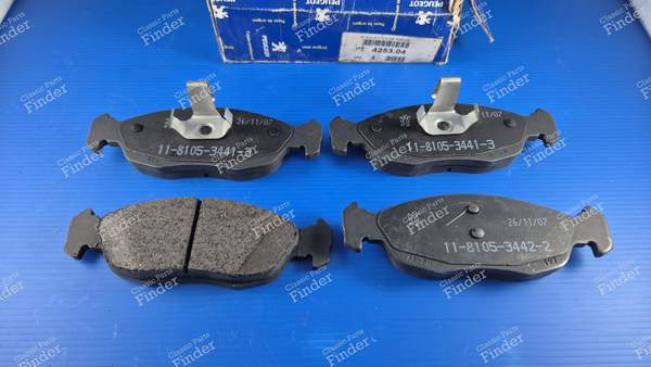 Set of 4 front brake pads - PEUGEOT 306 - 4253.04- 1