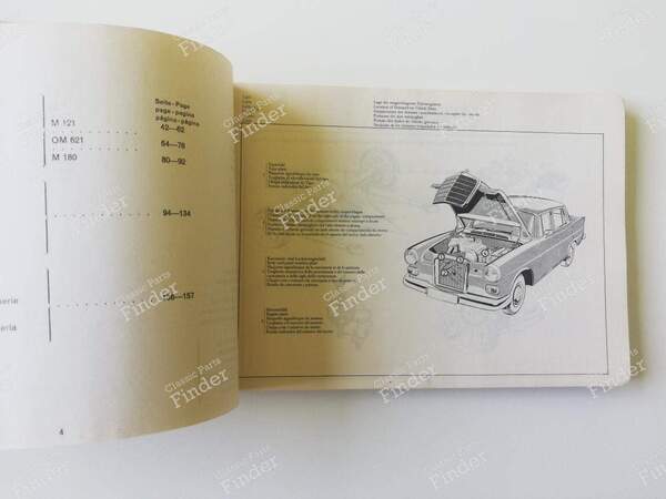 Ersatzteilhandbuch – „Katalog B“ 1967 - MERCEDES BENZ W110 - 12118- 2