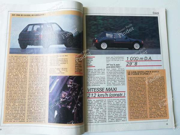 Autohebdo - PEUGEOT 205 - #525 - 4 juin 1986- 4