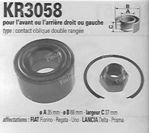 Pair of front left/right bearing kits - FIAT Uno / Duna / Fiorino - vkba1414- thumb-4