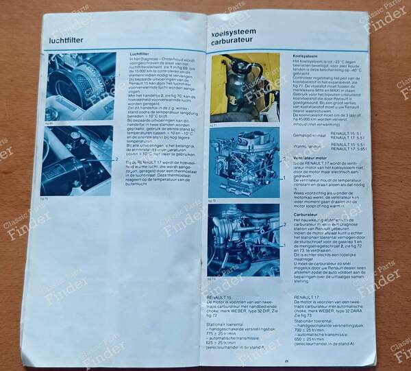 Owner's and Maintenance Manual - RENAULT 15 / 17 (R15 - R17) - 7701439793- 4