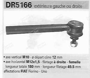 Paar äußere Kugelgelenke links oder rechts - FIAT Uno / Duna / Fiorino - QR2475S- thumb-2