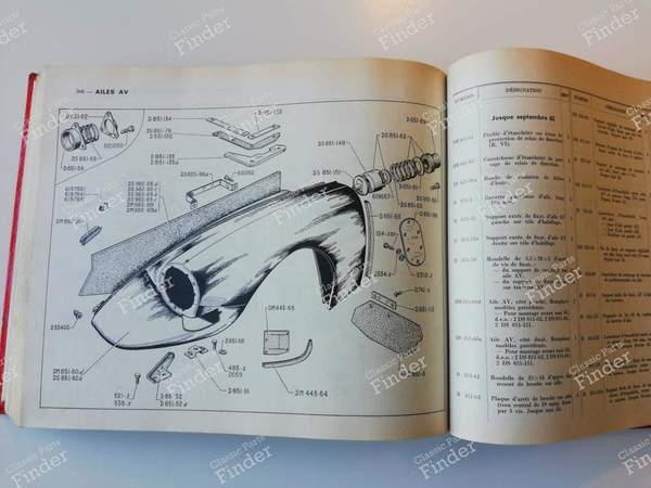 Spare parts catalog for ID 19 sedan - CITROËN DS / ID - # 470- 7