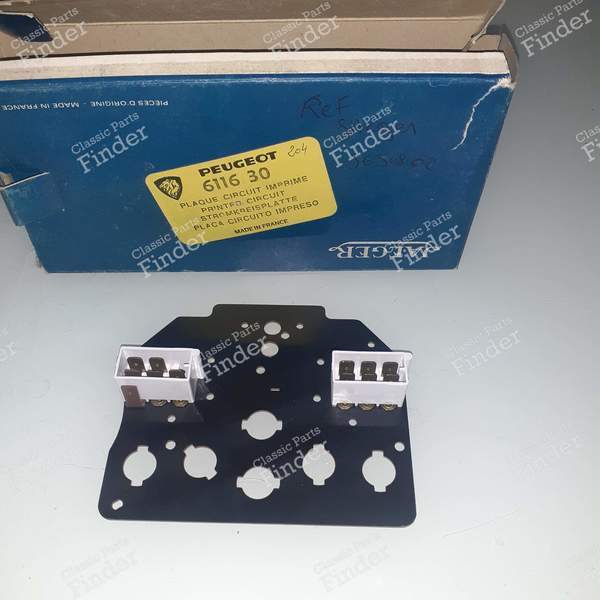 Circuit imprimé de tableau de bord 204 et 304 - PEUGEOT 204 - 6116.30- 1