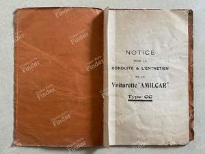 Operating and maintenance instructions - AMILCAR CC - thumb-1