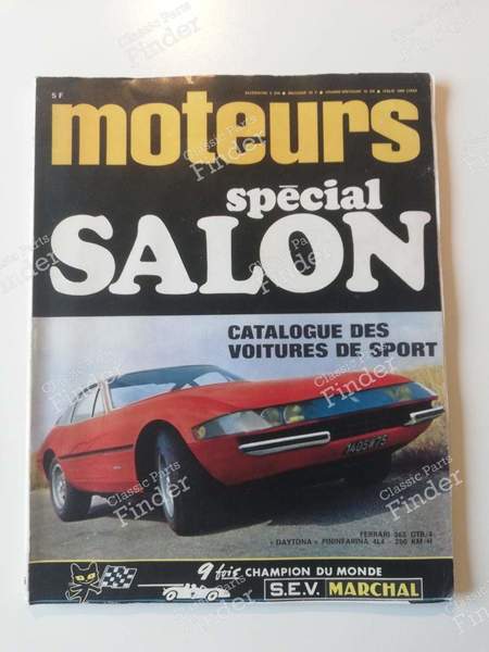 Revue 'moteurs' - Spécial Salon 1969 - PEUGEOT 504 Coupé / Cabriolet - N° 75- 0