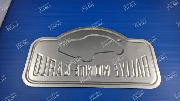 Official Plaque for the 77th MONTE CARLO RALLY 2009 - PEUGEOT 207 - 1