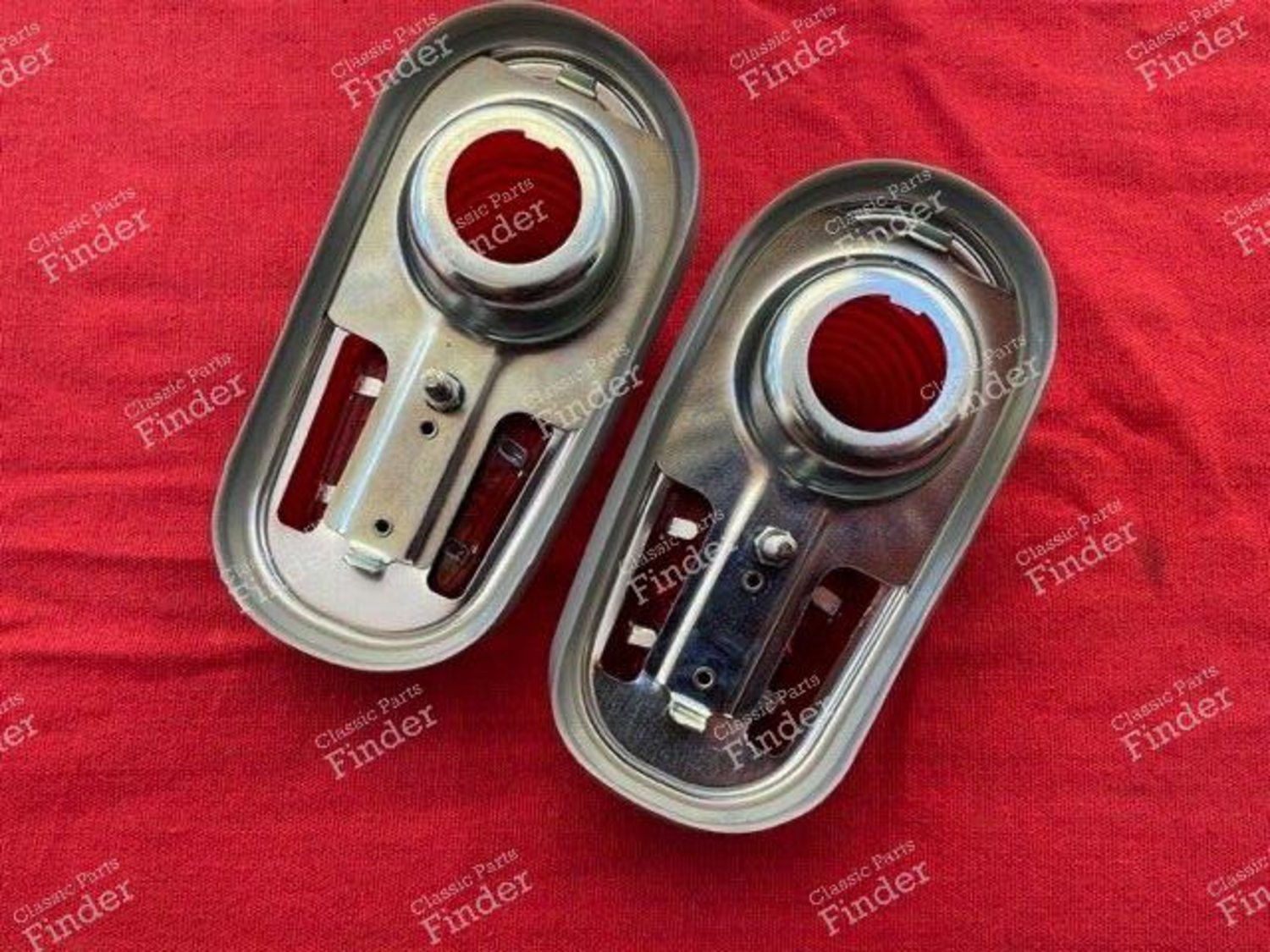 IM Tail Light Lens Set – Renault Dauphine Gordini, Left & Right, Red, Vintage, Made In Italy, 122-1855