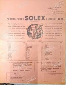Solex tuning book N° 726A - CITROËN Traction Avant (7 / 11 / 15)