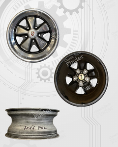 A set of chrome-plated Fuchs rims - PORSCHE 911 / 912 E (G Modell)