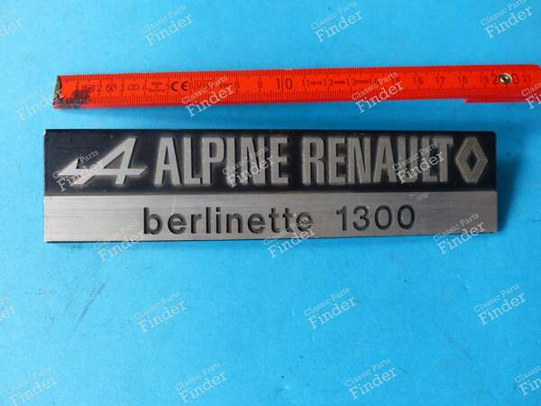 Original-Emblem "ALPINE RENAULT berlinette 1300" - ALPINE A110 - 6000052494- 0