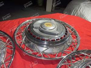 Ein Set zu 4 Radkappen mit Schmetterlingen - CITROËN DS / ID - thumb-4