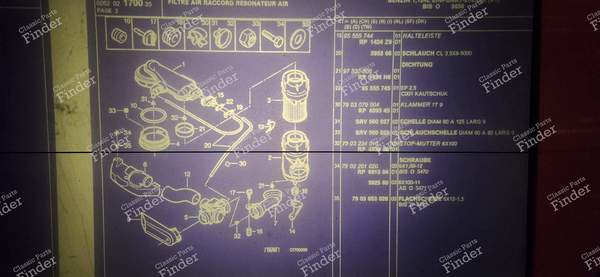 Joint de tubulure admission / filtre à air - CITROËN AX - 97535806 / 1424H6- 4