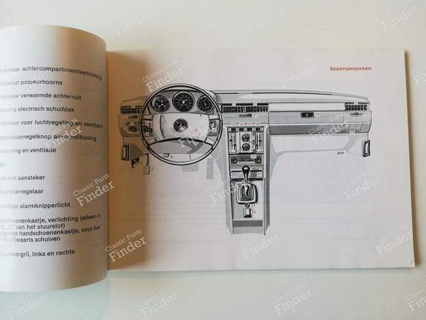 Handbuch - Niederländisch - MERCEDES BENZ S (W116) - A1165843496 / 65004797- 2