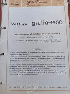 Ersatzteilkatalog Giulia 1300 und Derivate - ALFA ROMEO Giulia - # 005/1041- thumb-1