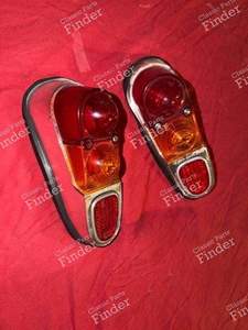 Paire de cabochons de feu arrière chromés - RENAULT 4 / 3 / F (R4)