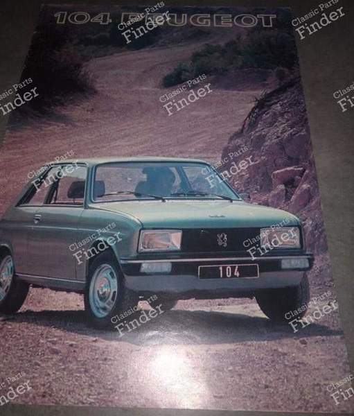 Vintage Peugeot 104 ZS brochure - PEUGEOT 104 / 104 Z - 0