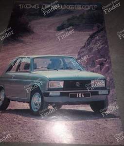 Vintage Peugeot 104 ZS brochure - PEUGEOT 104 / 104 Z
