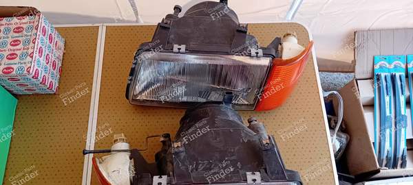 Headlights - AUDI 100 / 200 / 5000 (C3) - 1305620525 (R) / 1305620524 (L)- 3