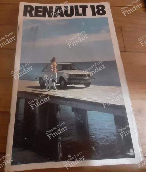 Advertising booklet for Renault 18 - RENAULT 18 (R18) - 19.121.18- 0