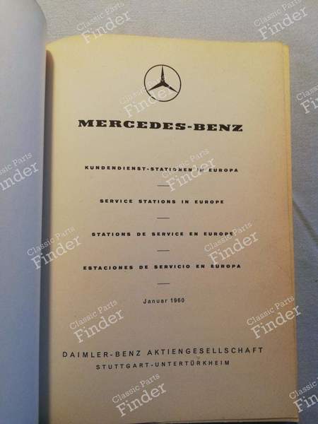 Mercedes-Benz-Buch - Tankstellen - MERCEDES BENZ 180 / 190 (W120 / W121) (Kleiner Ponton) - I.60.100- 1