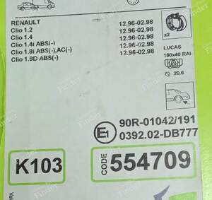 Hinterradbremssatz - RENAULT Clio - K 103- thumb-6